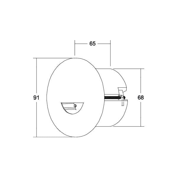 Brumberg Leuchten - Decken-/Wandleuchte LED-Wandeinbauleuchte 10371073 3000K