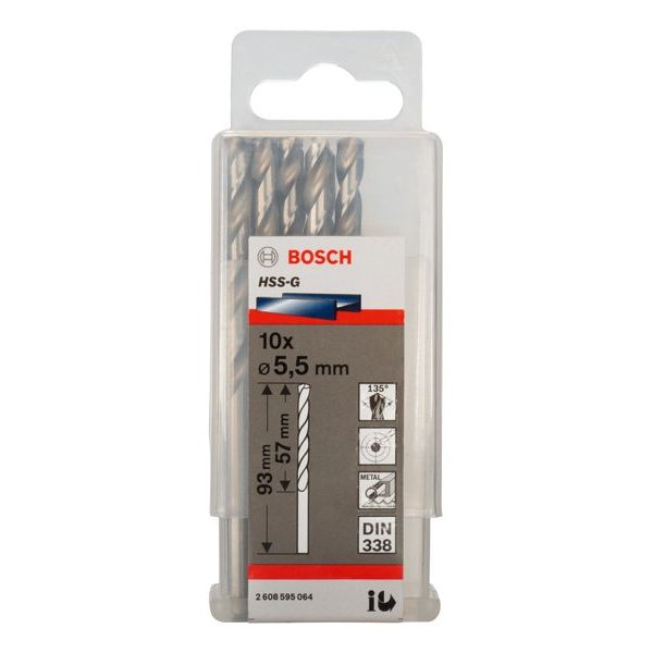 Bosch - Bohrer PRO Metal HSS-G 2608595064 Spiralbohrer 5,5 x