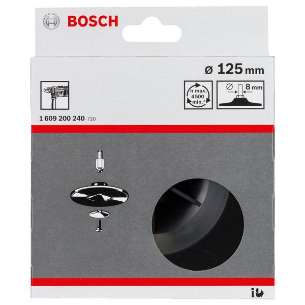 Bosch - Stützteller für Schleifwerkzeug PRO Stützteller, 1609200240 125 x 8 mm