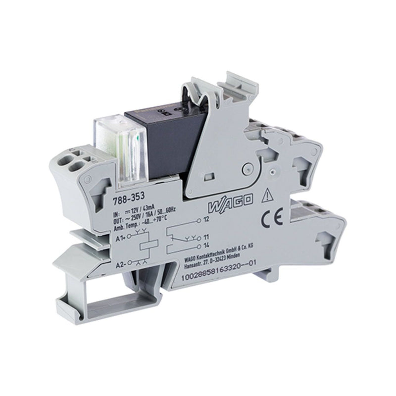 WAGO GmbH & Co. KG - Schaltrelais Relaismodul 788-353 DC 12 V,1 Wechsler