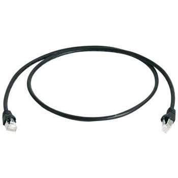 Telegärtner - Patchkabel Kupfer Patchkabel S/FTP 6A 100007978 sw 1,0m