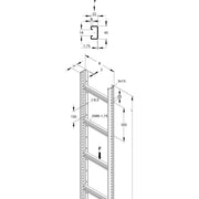 Niedax - Kabelleiter Steigetrasse STM 60.603/3 − 3 Meter