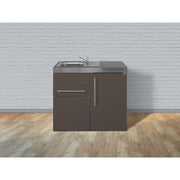 Stengel - Mini-Küche Miniküche Premiumline MPMM100SBreS Mokka metallic