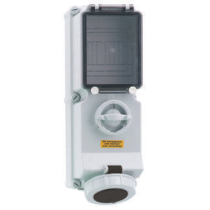 Bals Elektrotech - CEE-Steckdose abschaltbar, abgesichert (IEC 60309) Wandsteckdose abschaltbar 17181 verriegelt abgesich