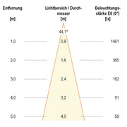 EVN Lichttechnik - Downlight/Strahler/Flutlicht P-LED Deckenanbauleuchte C 541511202 anth 230V 12W 3000K IP54