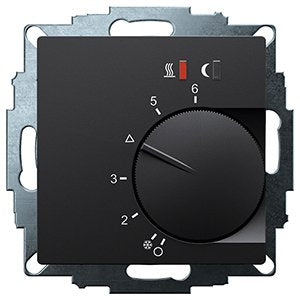 Eberle Controls - Raumthermostat/Uhrenthermostat UP-Raumregler, schw. matt 547816054802 55x55, 5-30C, AC230V