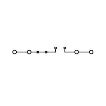 WAGO - Durchgangs-Reihenklemme Basisklemme 2002-1861 4-Leiter gr − 50 Stück