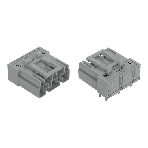 WAGO - Leiterplattensteckverbinder Stecker für Leiterplatten 770-853/011-000/060- 3-polig,grau − 100 Stück
