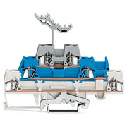 WAGO - Schutzleiter-Reihenklemme Dreistockklemme 280-558 2,5mm²,ws/bl/gr − 40 Stück