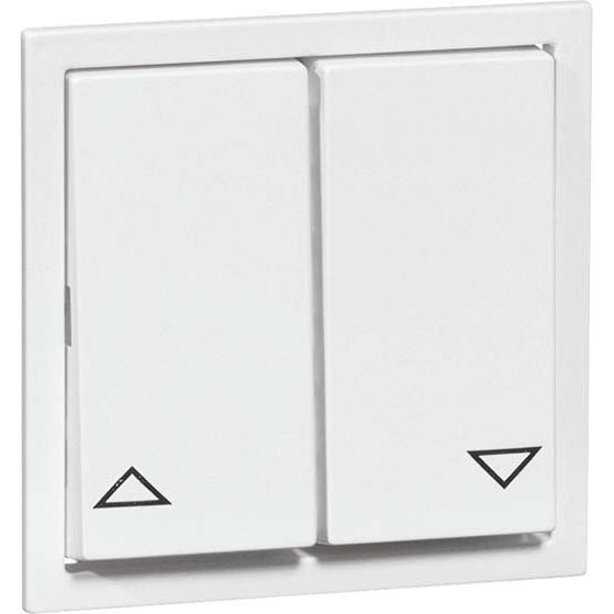 Peha - Abdeckung/Bedienelement für Installationsschalterprogramme Tastaufsatz 2-fach rws D 20.425.022 JR für UP-JR-Empfänger