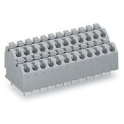 WAGO - Leiterplattenklemme DoppelstockLeiterplattenk. 250-712 Drücker,1,5mm²,gr − 12 Stück