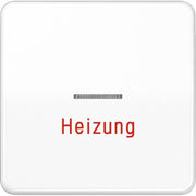 Jung - Abdeckung/Bedienelement für Installationsschalterprogramme Wippe Aufs.Heizung/Notsch. CD 590 H WW für Kontrollschalter