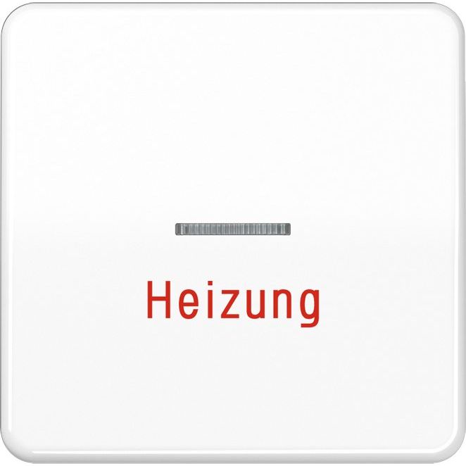 Jung - Abdeckung/Bedienelement für Installationsschalterprogramme Wippe Aufs.Heizung/Notsch. CD 590 H WW für Kontrollschalter