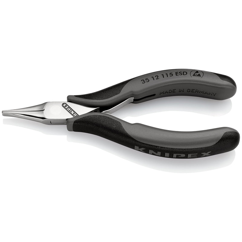 Knipex - Flachzange Elektronik-Greifzange 35 12 115 ESD ESD, 115mm