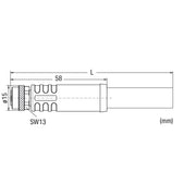 WAGO - Konfektioniertes Sensor-Aktor-Kabel Power-Leitung M12L-Bu. 756-3501/050-150 axial,5-polig