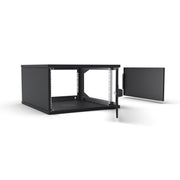 Enoc - Netzwerkgehäuse 19" Basic Wandschrank W3 6-6-VD-S 6HE, 600mm Tief, sw