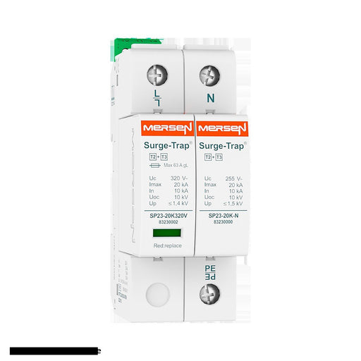 Mersen - Überspannungsableiter für Energietechnik/Stromversorgung Überspg.-Ableiter Typ 2+3 STPT23-20K150V-2PGM 20kA Uc150V 1+1 TT