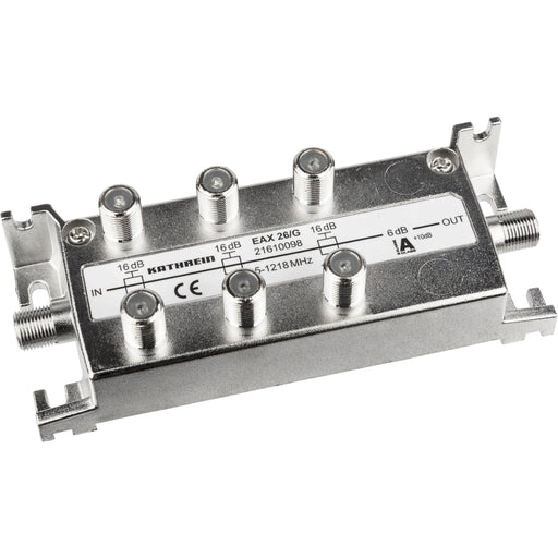 Kathrein - Abzweiger und Verteiler F-Abzweiger 6f. EAX 26/G 5-1218 MHz 16dB