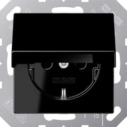 Jung - Steckdose SCHUKO-Steckdose A 1520 BFKIKL SW schwarz