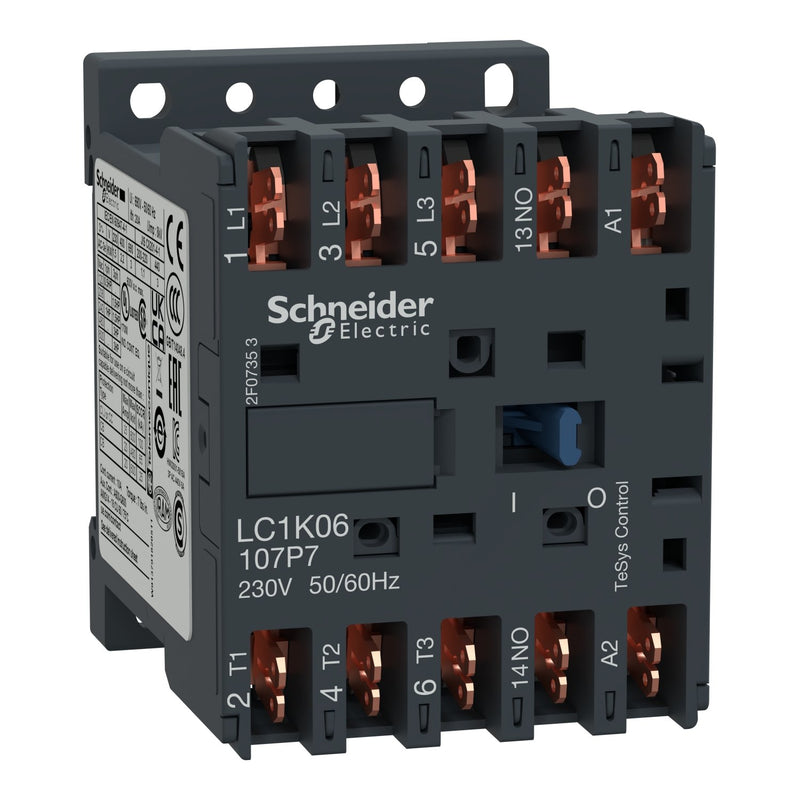 Schneider Electric - Leistungsschütz zum Schalten von Wechselstrom Schütz LC1K06107P7 3P 6A