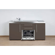 Stengel - Mini-Küche Miniküche Premiumline MPGSMM170KSGSKSreBli Mokka metallic