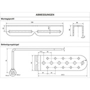 Scharnberger+Hasenbein - Mechanisches Zubehör/Ersatzteile für Leuchten Eckhalter 330mm 39472