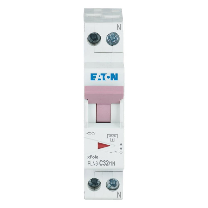 Eaton - Leitungsschutzschalter Leitungsschutzschalter PLN6-C32/1N-DE 32A, 1p+N,Steckkl. C