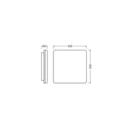 Ledvance - Decken-/Wandleuchte LED-Wand-u.Deckenleuchte SFFLATSQ330P19WCPS ML, MC