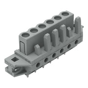 WAGO - Leiterplattensteckverbinder THT-Federleiste gerade 232-136/031-000 Rastermaß 5mm,grau − 50 Stück