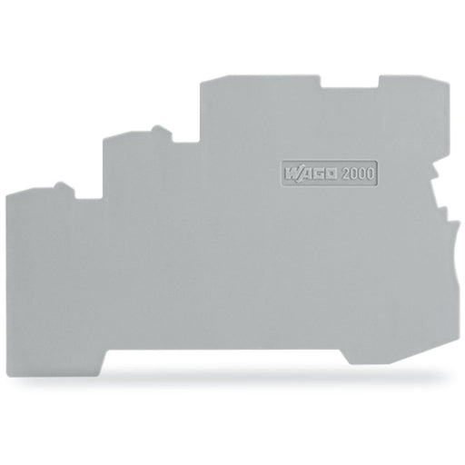 WAGO - Abschluss- und Zwischenplatte für Reihenklemme Abschluss/-Zwischenplatte 2000-5391 für 3 Leiter Kl.,gr − 25 Stück