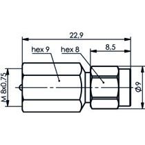 Telegärtner - Koax-Kupplung Adapter FME-SMA (M-M) 100025661
