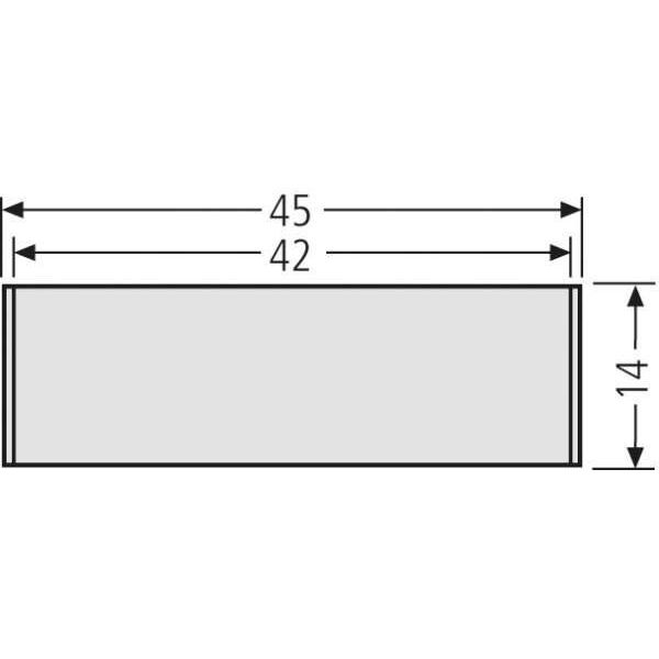 Renz Metallwaren - Bezeichnungsmaterial für Installationsschalterprogramme Namenssch.-Abdeckung 97-9-82042