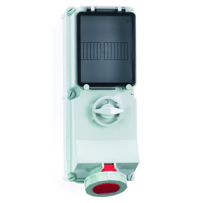 Bals Elektrotech - CEE-Steckdose abschaltbar, abgesichert (IEC 60309) Wandsteckdose abschaltbar 17064 abgesichert 32A 5p
