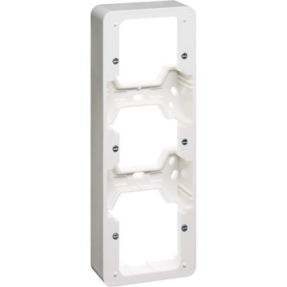 Peha - Aufputzgehäuse für Unterputzgerät Aufputz-Gehäuse 3-fach rws D 80.693.02 waage/senkrecht