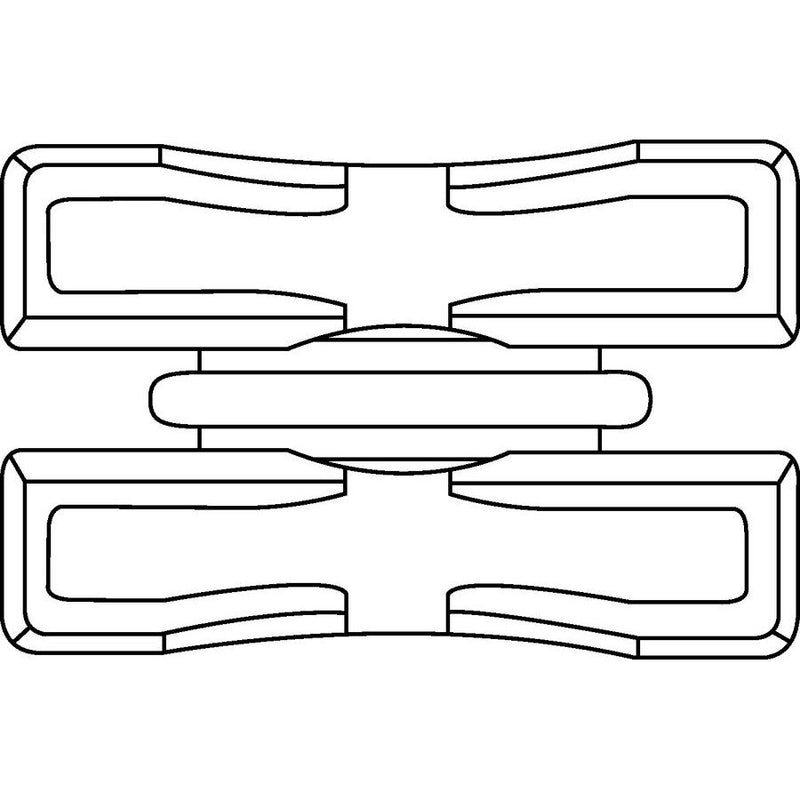 HellermannTyton - Befestigungssockel und -element für Kabelbinder Befestigungselement DSWS5-HS-BK-L1 sw − 50 Stück
