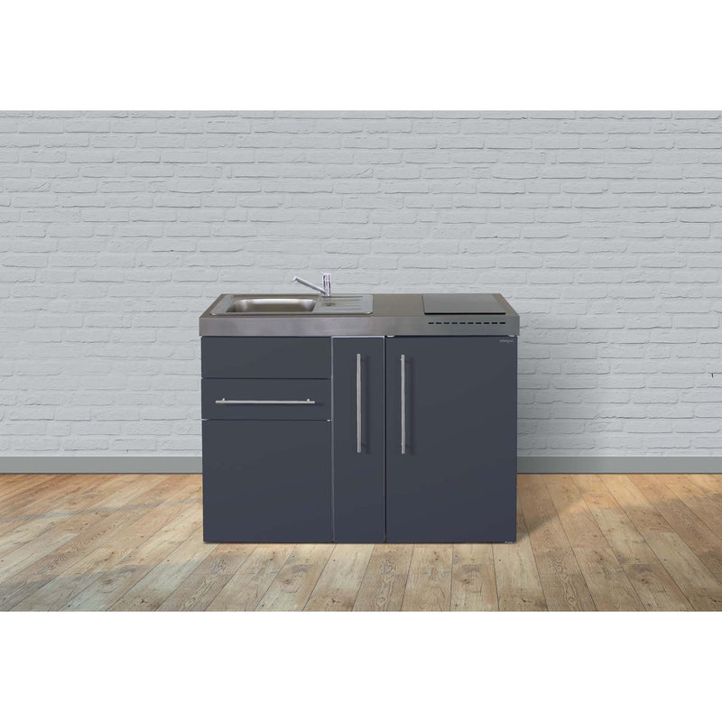 Stengel - Mini-Küche Miniküche Premiumline MPSG120AIKFreBliS Schiefergrau