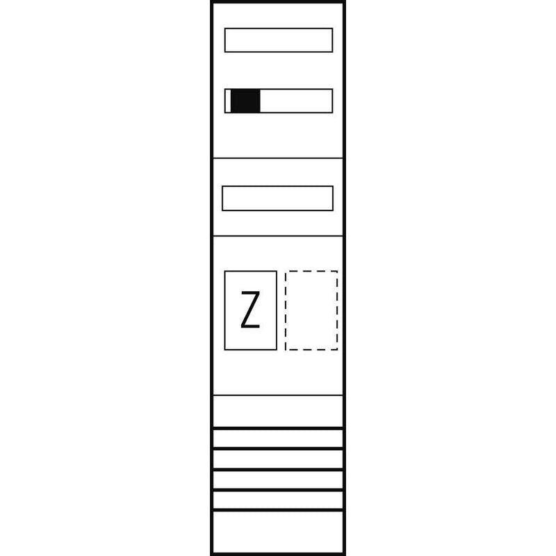 ABN - Zählerfeld Zählerplatz EZ17111 eHZ 1Z/R