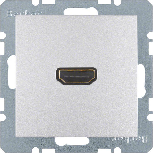 Berker - Einsatz/Abdeckung für Kommunikationstechnik Steckdose High Definition 3315421404 alu matt
