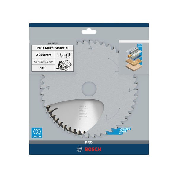 Bosch - Kreissägeblatt PRO Multi Material 2608640510 Kreissägeblatt 200 x