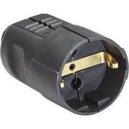 Bachmann - Schutzkontaktkupplung Schutzkont.-Kupplung 912.170 sw, PVC