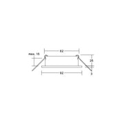 Brumberg Leuchten - Downlight/Strahler/Flutlicht Einbaumodul rund 45006170 strukturweiß