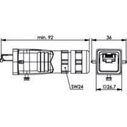 Telegärtner - Modularer Steckverbinder STX V5 RJ45-Steckerset 100007467 AWG24-27 Cat.6 M