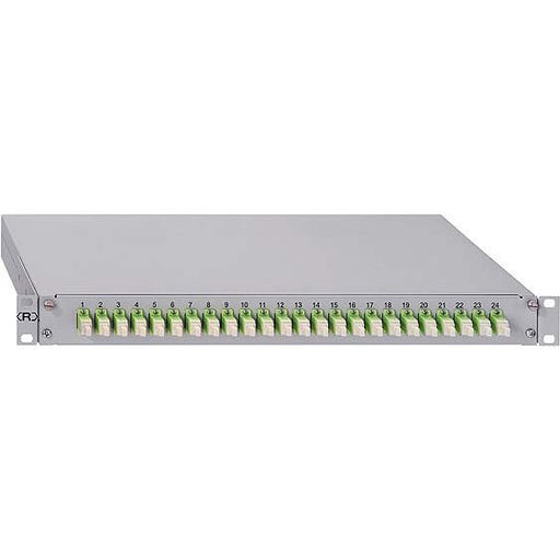 Rutenbeck - Patchpanel LWL Spleissbox gr GradeB 228030124 24xLC-D OM4 erika − 1 Stück by Rutenbeck
