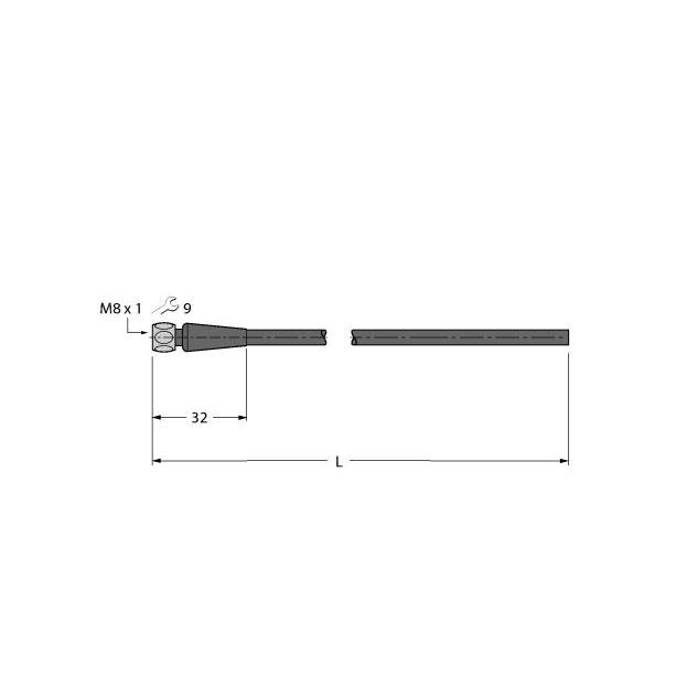 Turck - Konfektioniertes Sensor-Aktor-Kabel Anschlussleitung PKGH4M-2/TFE PVC