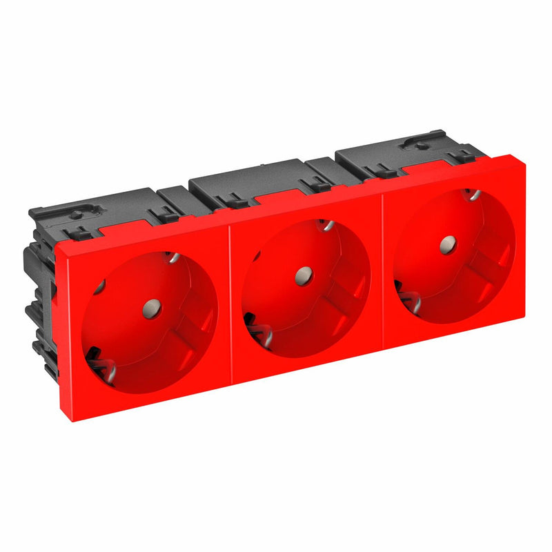 OBO Bettermann - Steckdose 33 Grad, 3-fach STD-D3SC SRO3 Schutzkontakt,Con.45