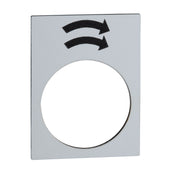 Schneider Electric - Bezeichnungsschild für Befehlsgeräte Symbolschild ZB2BY4920 ws − 10 Stück