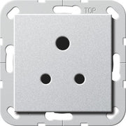 Gira - Steckdose Round Pin 5A 277226 alu