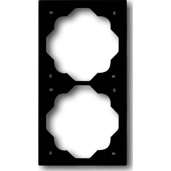 Busch-Jaeger - Abdeckrahmen Rahmen 2-fach 1722-775 schwarz matt, impuls  − 1 Stück
