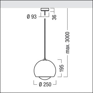 Zumtobel Group - Pendelleuchte Pendelleuchte SCON-SI #60510064 250 1/11W TCD-SE E27