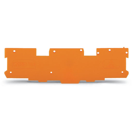 WAGO - Abschluss- und Zwischenplatte für Reihenklemme Abschluss-u.Zwischenplatte 769-312 1,1mm dick,orange − 25 Stück